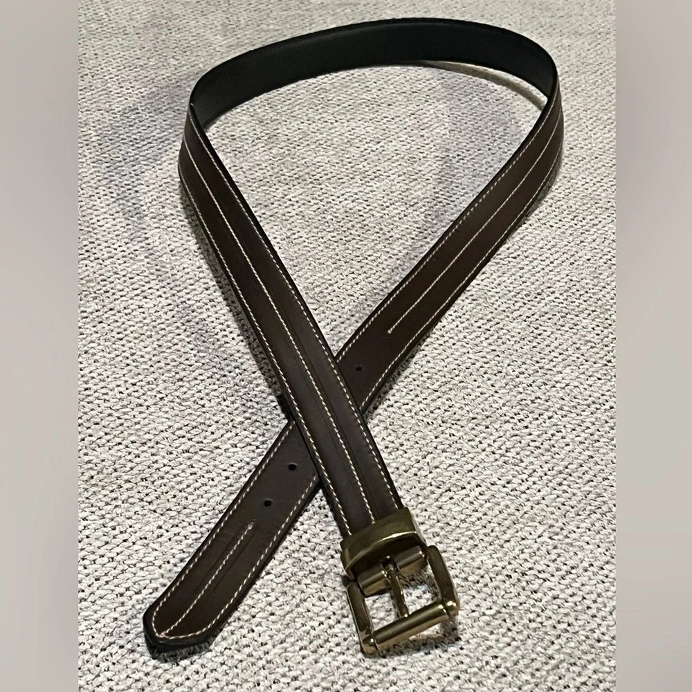 Perry Ellis Reversible‎ Vegan Leather Belt 42